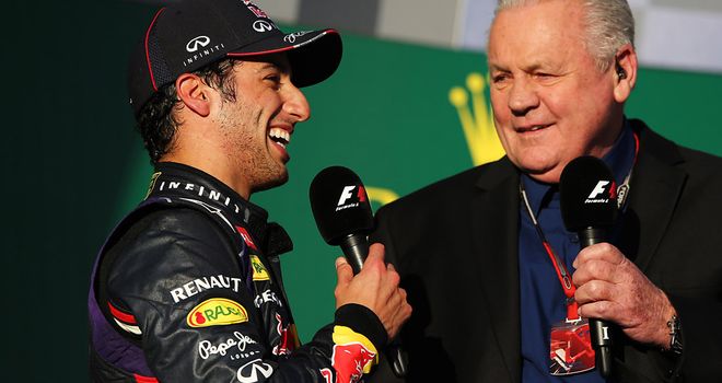 Ricciardo on the Melbourne podium
