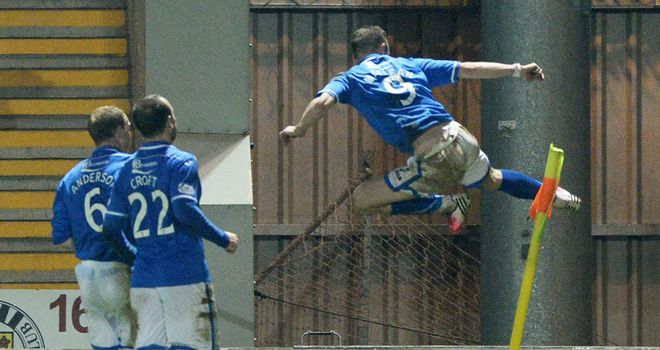 Steven MacLean: Celebrates his early strike