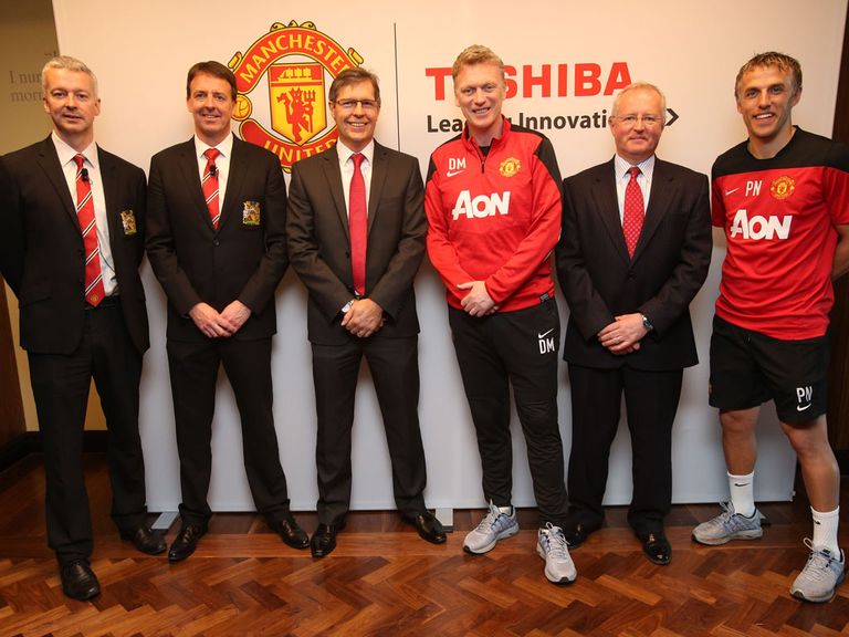 David Moyes at the unveiling of United's medical centre