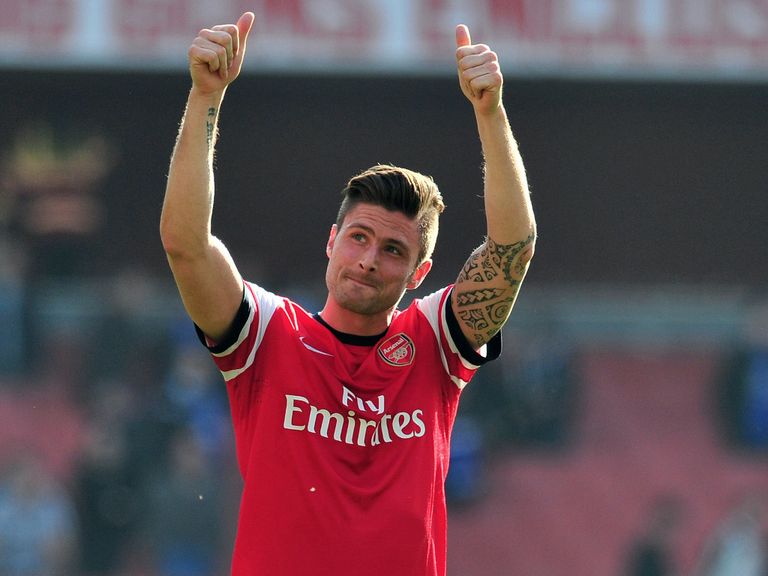 Olivier Giroud: Says Arsenal can make top four