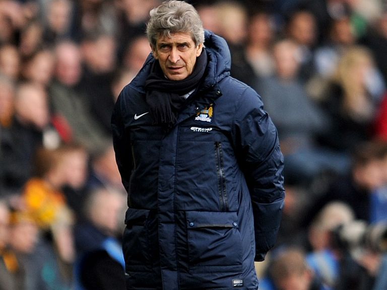 Manuel Pellegrini: Playing down his side's chances at Old Trafford