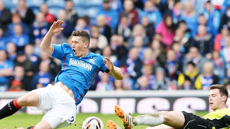 Fraser Aird: Rangers winger played a part in all three goals against Stranraer