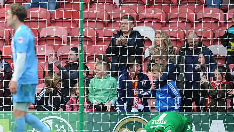 Barnsley keeper Luke Steele could not prevent a Lee Tomlin double