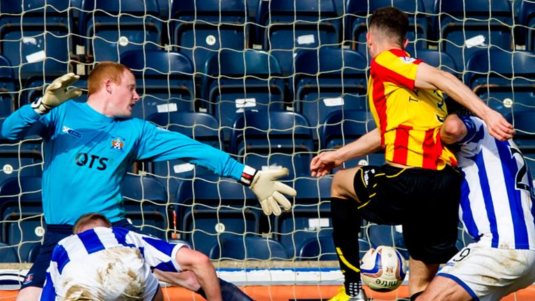 Aaron Taylor-Sinclair scores Partick's winner at Rugby Park