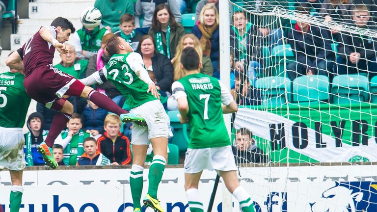 Callum Paterson: Scores his second goal for Hearts at Easter Road