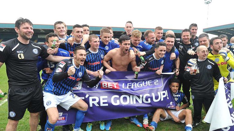 Rochdale won promotion to League One in 2013/14