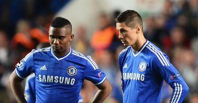 Samuel Eto'o and Fernando Torres: Show disappointment