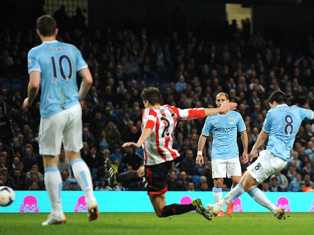 Samir Nasri struck a late equaliser for Man City
