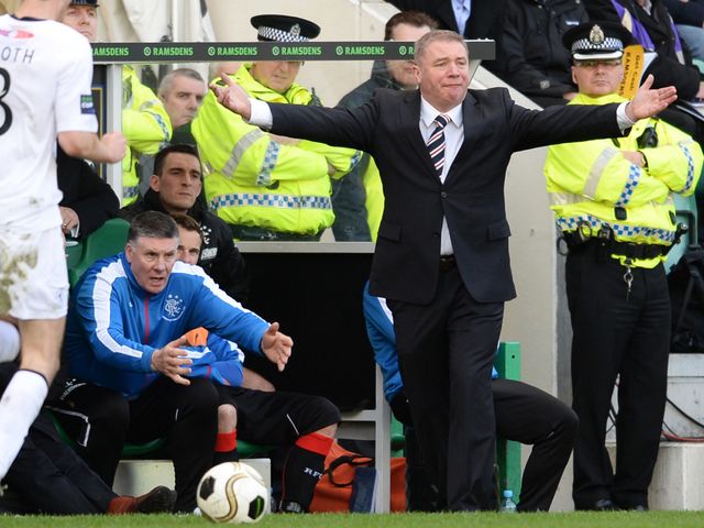 Ally McCoist shows his frustration