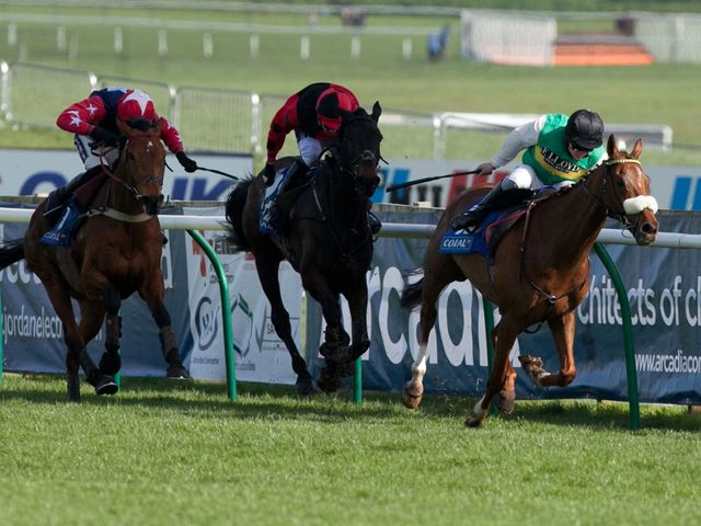 Al Co beatsTrustan Times and Godsmejudge to win the Coral Scottish Grand National