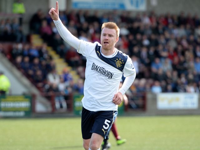 Steven Smith celebrates opening the scoring