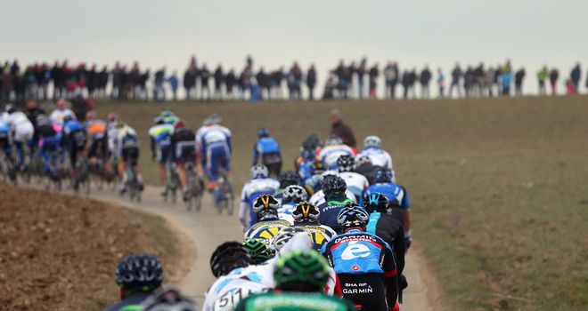 The Tour of Flanders this year contains 17 climbs and 16 sections of cobbles