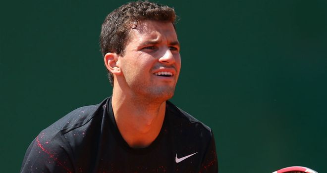 Grigor Dimitrov: His opponent Gael Monfils was forced to retire in their semi-final meeting