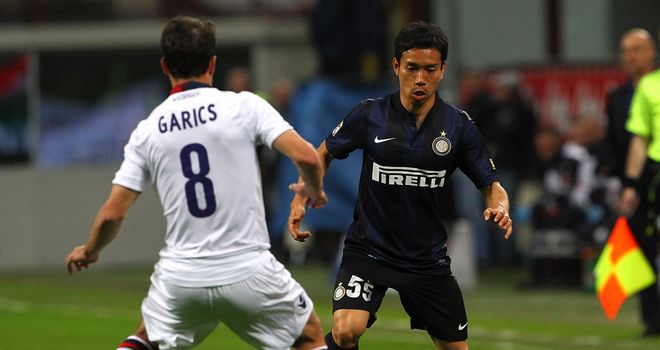 Yuto Nagatomo in action for Inter Milan
