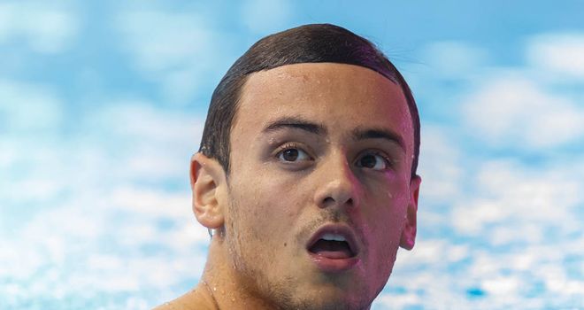 Fourth: British Olympian Tom Daley places fourth behind China's all-conquering divers.