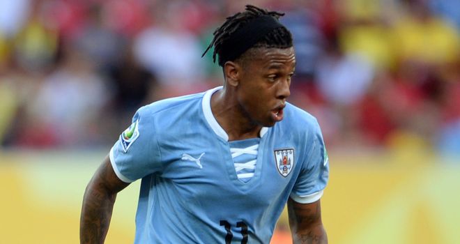 Abel Hernandez: Impressed for Uruguay at the World Cup