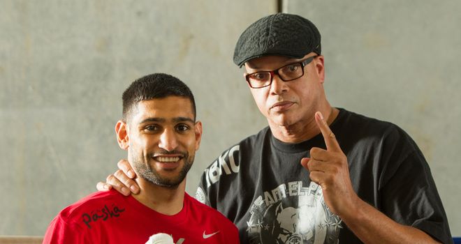 Amir Khan: With trainer Virgil Hunter