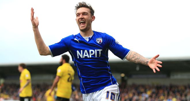Jay O'Shea: Celebrates scoring his first goal