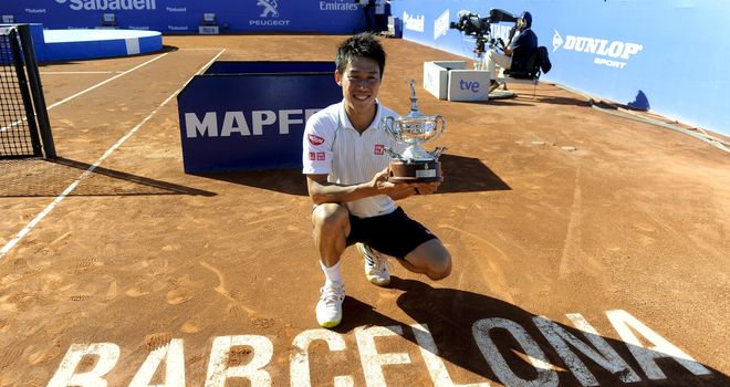 Kei Nishikori: Ended more than a decade of Spanish dominance at the Barcelona Open