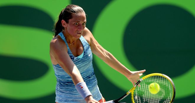 Roberta Vinci: Paid the price for a poor third set