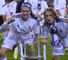 Gareth Bale: Celebrates lifting the Copa del Rey
