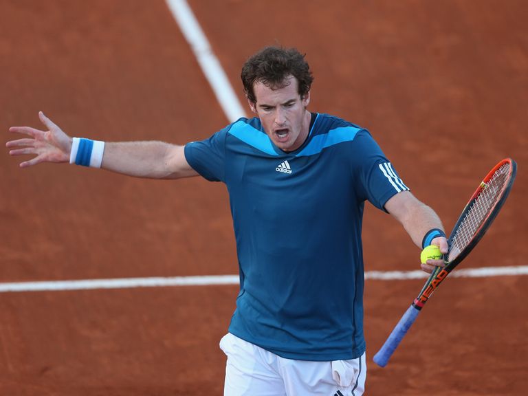 Andy Murray: Took the first set against Andreas Seppi