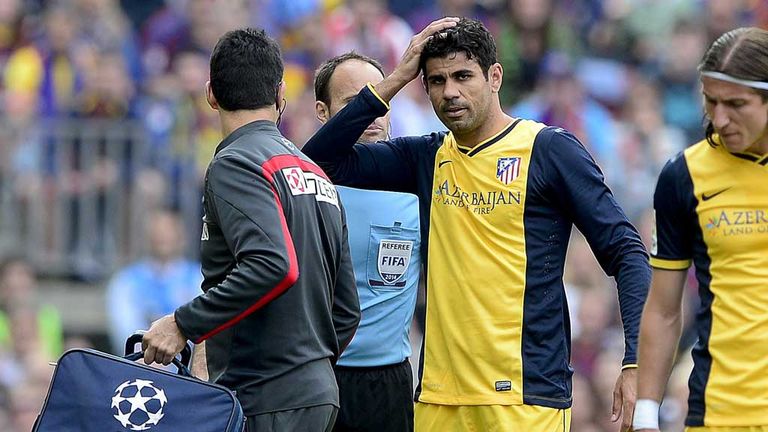 Diego Costa: Hamstring injury a concern for Atletico and Spain striker