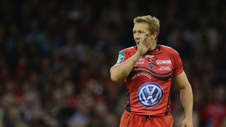 Jonny Wilkinson in action during the Heineken Cup final against Saracens in Cardiff