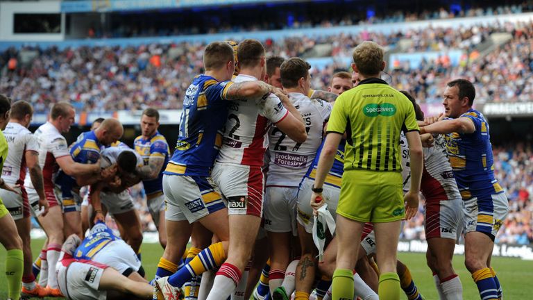 Wigan and Leeds didn't hold back on Saturday night