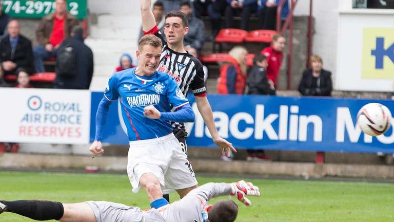 Dean Shiels: On target for Rangers against Dunfermline