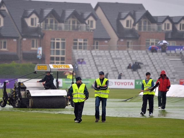 The second ODI between Ireland and Sri Lanka at Clontarf was washed out
