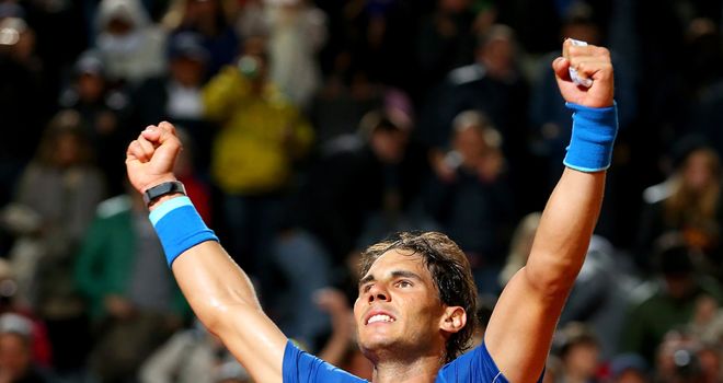 Nadal: Celebrates epic victory over Murray