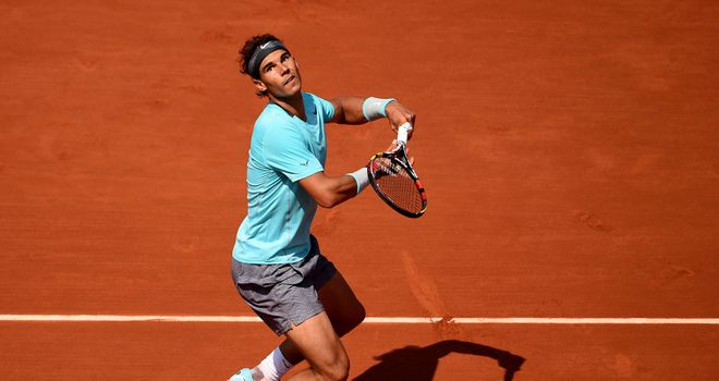 Reigning champ Rafael Nadal won in straight sets again to make the fourth round