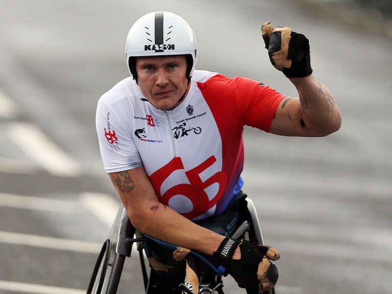 David Weir: Broke the world record for the wheelchair mile