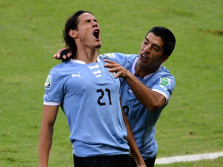 Edinson Cavani and Luis Suarez: Team-mates with Uruguay