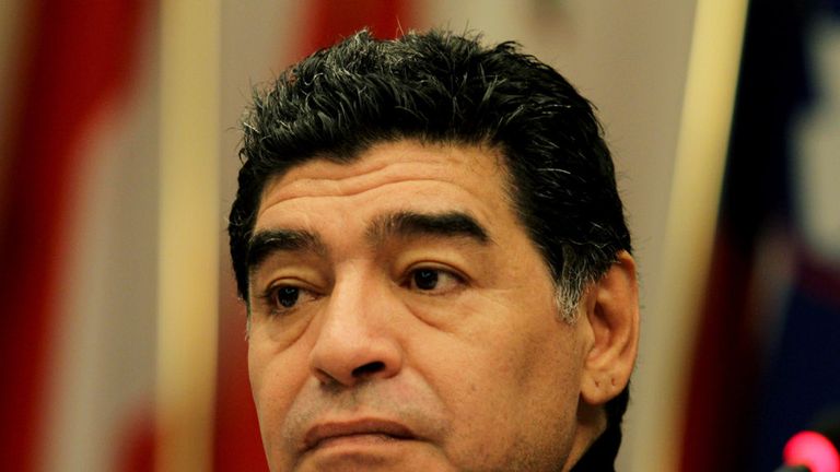 Diego Maradona: Slapped the journalist on Saturday outside a theatre