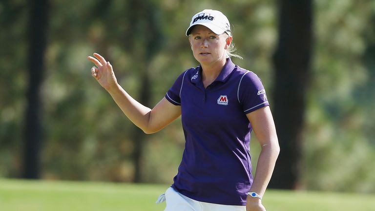 Stacy Lewis: Holds a one shot lead at the US Women's Open