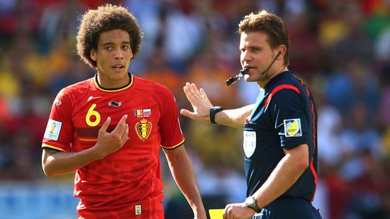 Axel Witsel: Shown a yellow card by referee Felix Brych