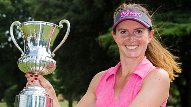 Florentyna Parker after winning the Ladies Italian Open on Sunday