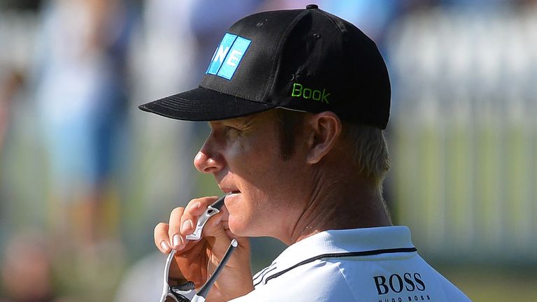 Mikko Ilonen of Finland looks on during the Second round of The Irish Open at Fota Island