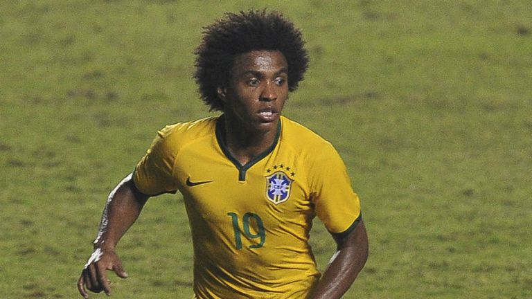 Willian: Hoping to help Brazil to a sixth World Cup triumph