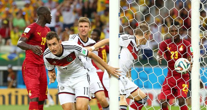 Miroslav Klose: Delighted to equal Ronaldo's record of World Cup goals