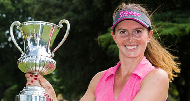 Florentyna Parker after winning the Ladies Italian Open on Sunday