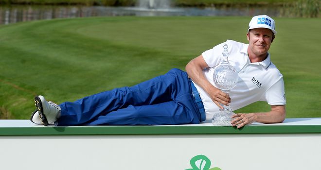 Mikko Ilonen relaxes after winning the Irish Open