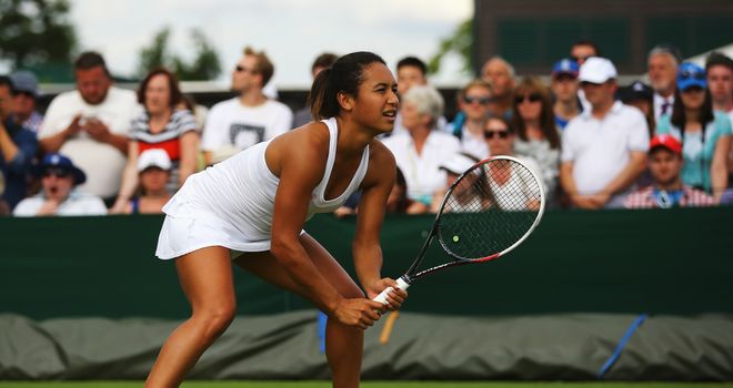 Heather Watson: Looking to cause an upset on Centre Court on Thursday