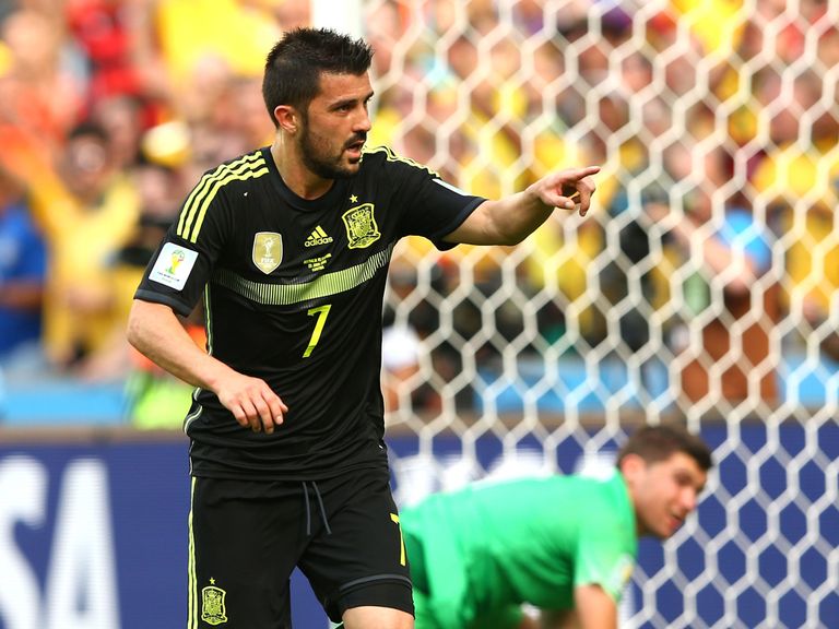 David Villa: Scored against Australia