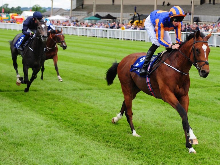 Gleneagles wins the Barronstown Stud European Breeders Fund Maiden