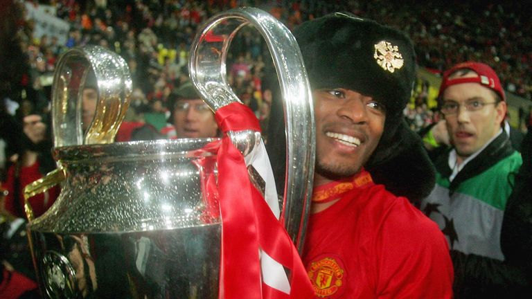 Evra won the Champions League during eight successful years at United