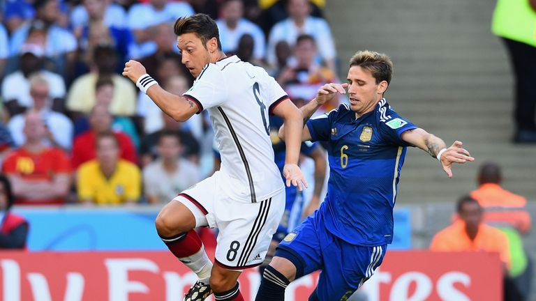 Mesut Ozil: Struggled to find a way through the Argentine defence