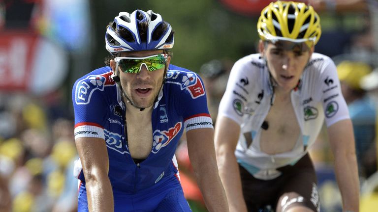 Thibaut Pinot, left, and Romain Bardet both performed well
